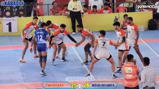 CHANTSGARH VS INDIAN RAILWAYS 70TH SENIOR NATIONAL AHAMADNAGAR KABADDI MATCH 2024