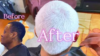 Go from BLACK to ICY WHITE HAIR in less than 24hrs with this color remover | Brylyne V