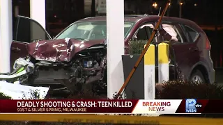 Deadly shooting & crash: Teen Killed
