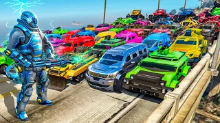 NUEVO MINIJUEGO INCREIBLE! 1 HUMANO vs 999 COCHES BLINDADOS!! - GTA 5 ONLINE