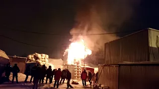 Пожар сегодня в городе Сургут ХМАО