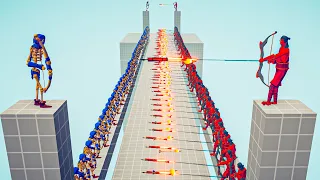 50x vs 50x RANGED TOURNAMENT - Totally Accurate Battle Simulator TABS