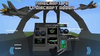 Minecraft Pocket edition 1.20 Coolest Aircraft Addon ✈️: Fly Like a Pro! 🚀