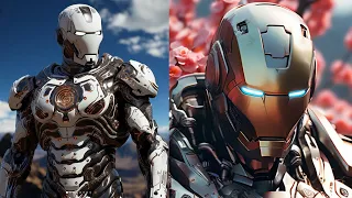 Iron Man's new white armor is sure to turn heads.