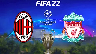 FIFA 22 | AC Milan vs Liverpool - Champions League 2021/22 - Full Match & Gameplay