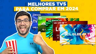 SEM MEDO! 5 Melhores TVs para COMPRAR em 2024! (sem gastar muito)