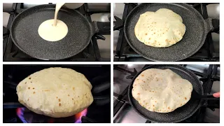 10 Minutes Recipe - The Perfect Roti (Phulka Chapati ) - No knead - No Rolling 🙂