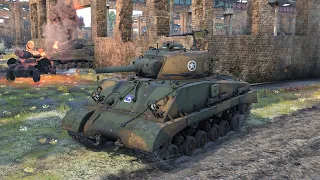 War Thunder: USA - M4A3 (105) Gameplay [1440p 60FPS]