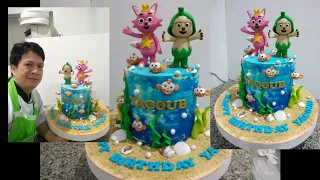 Pinkfong & Hogi Birthday Cake Topper Edible Characters