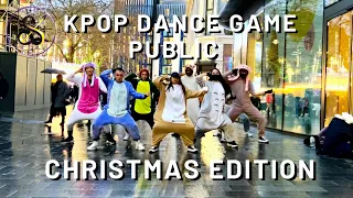 [KPOP IN PUBLIC] [SEGNO] KPOP DANCE GAME | CHRISTMAS EDITION Ft. Chan UJJN, RAFFY | LONDON