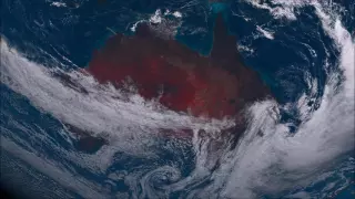 June 5, 2016: Storm Hits Australia, View From Himawari-8 Satellite [HD Timelapse]