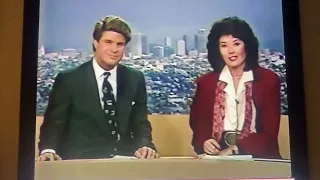 KCBS 2 Action News at 6pm teaser and open October 14, 1988