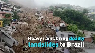 Heavy rains bring deadly landslides to Brazil