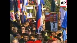 CROATIA: PROTEST AGAINST WAR CRIMES INVESTIGATION (V)