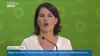 Pressekonferenz der Grünen mit Annalena Bearbock vom 28.05.2018