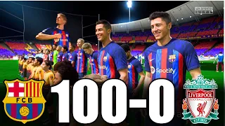 FIFA 23 - MESSI, RONALDO, MBAPPE, HAALAND, NEYMAR ALL STARS | BARCELONA 100-0 LIVERPOOL | UCL FINAL