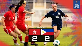 Match Highlights : Philippines U20 vs Hong Kong U20 #AFCU20WomensAsianCup2024Qualifiers