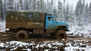 Зил 4×4, арочный, на бездорожье. Первый день лета.