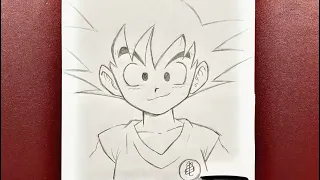 Anime drawing | how to draw kid goku step-by-step