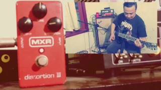 MXR distortion III pedal raw sound shootout