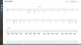 Collective Soul - December (BASS TAB PLAY ALONG)