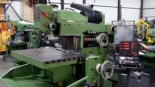 Our toolroom milling machine Deckel FP4Mk demonstrated