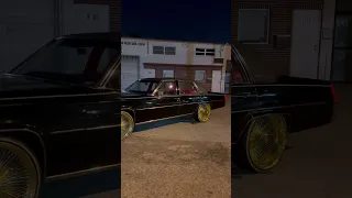 1977 Cadillac deville on 24s Daytons wire wheels