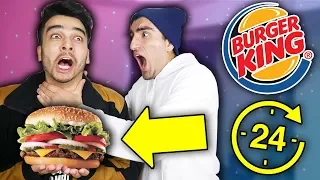 We ONLY Ate Burger King for 24 HOURS and Took It WAY TOO FAR! (IMPOSSIBLE CHALLENGE)