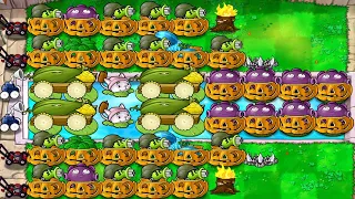 Plants vs Zombies Survival Endless 9000 plus Flags - Gatling Pea Strategy