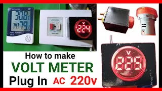 Ac Mini Voltage Meter Digital Display || Ghar Par Ac 220v Monitor Karne Kaa Tarika || @gamebapi