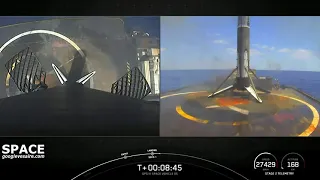 SpaceX Falcon 9 Perfect Launch and Landing | GPS III SPACE VEHICLE 05 MISSION