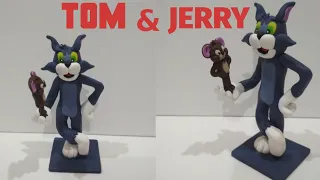 CLAY TUTORIAL | TOM AND JERRY CLAY MODELLING | Polymer clay | Clay art - Vicky25Crafts