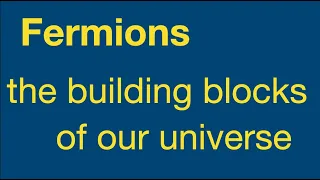 Fermions, the building blocks of our universe: from fizzics.org