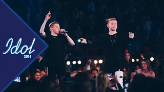 Marcus och Martinus framträder under Idolfinalen 2016 - Idol Sverige (TV4)