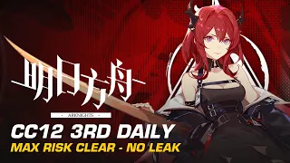 CC12 Base Point 3rd Daily Max Risk Clear | Arknights CN