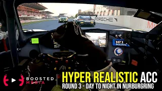 HYPER REALISTIC ACC - Nurburgring Battle into Darkness!