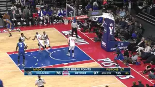 Brandon Jennings Two Fantastic Pass to Kentavious Caldwell-Pope