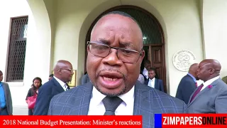 2018 National Budget Presentation: Minister’s reactions