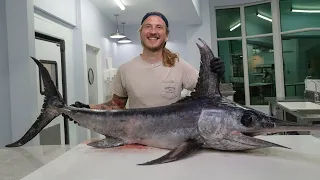 Filleting Whole Swordfish