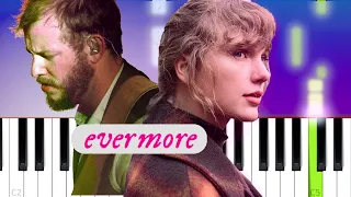 Taylor Swift - evermore ft Bon Iver | Piano Tutorial