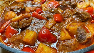 EASY AND DELICIOUS GOULASH RECIPE | GOULASH RECIPE | TRY THIS WITH RICE 😋😋😋