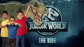 NEW Jurassic World the Ride (First Time at Universal Studios Hollywood) + Harry Potter & Tram Tour