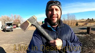 Splitting Firewood the EASY WAY!!!  | No log splitter required |