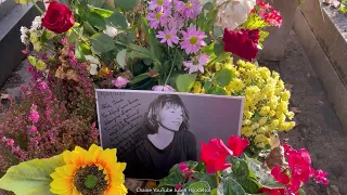 Tombe de Jane BIRKIN cimetière du Montparnasse, Paris.