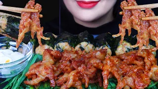 ASMR Spicy Chicken Feet 무뼈닭발 리얼사운드먹방 Mukbang