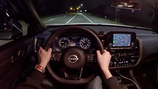 2023 Nissan Pathfinder Rock Creek - POV Night Drive (Binaural Audio)