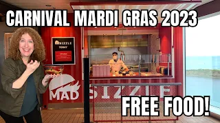 Carnival MARDI GRAS - Review of All Included FREE FOOD!
