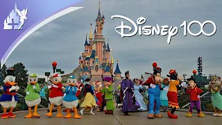 Celebration with 100 Characters at Disneyland Paris for Disney 100