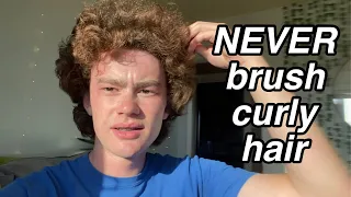 why you shouldn’t brush dry curly hair