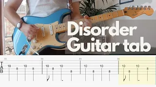 Disorder - Joy Division (Guitar tab cover)